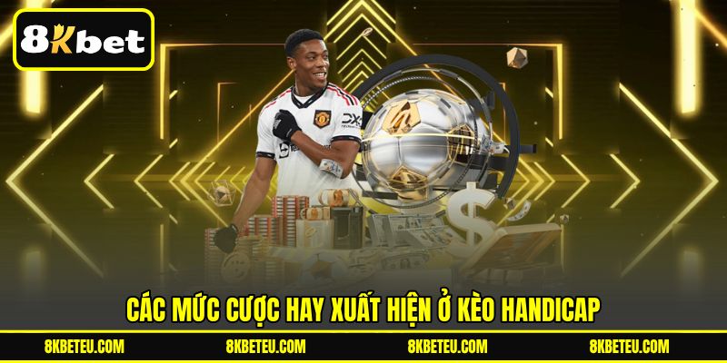 Các mức cược hay xuất hiện ở kèo Handicap